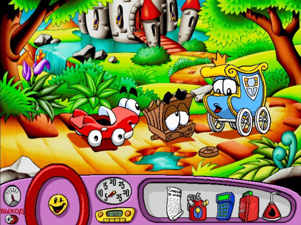 Putt-Putt Travels Through Time - геймплей игры Windows